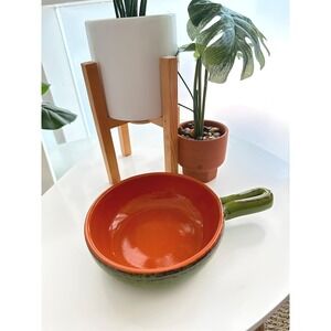 De Silva‎ Italy Terracotta Baker Green Glazed Handled Pan – Rustic Cookware